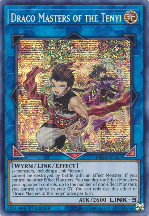 Draco Masters of the Tenyi [MP20-EN205] Prismatic Secret Rare | Cracking-Singles