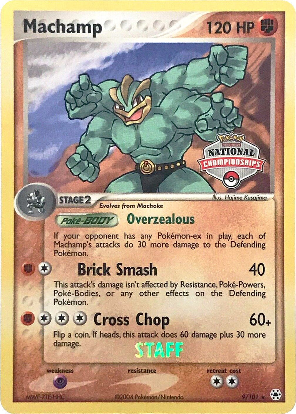 Machamp (9/101) (National Championships Promo) (Staff) [EX: Hidden Legends] | Cracking-Singles