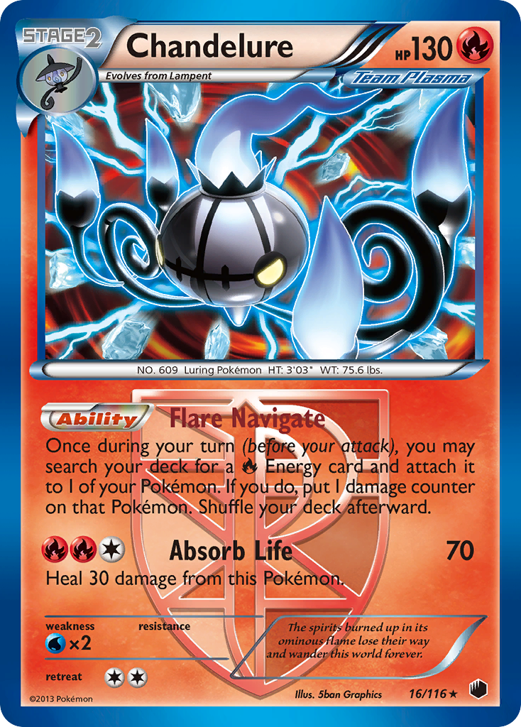 Chandelure (16/116) [Black & White: Plasma Freeze] | Cracking-Singles