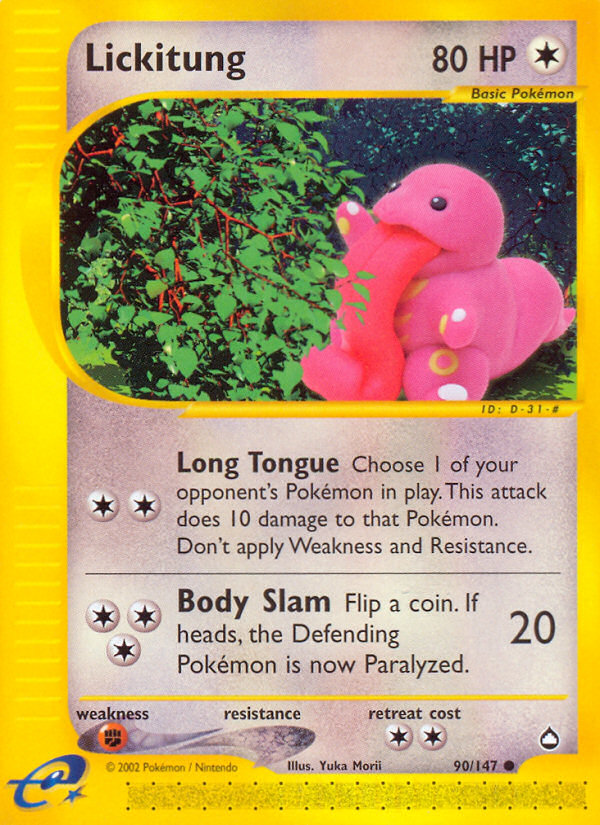 Lickitung (90/147) [Aquapolis] | Cracking-Singles