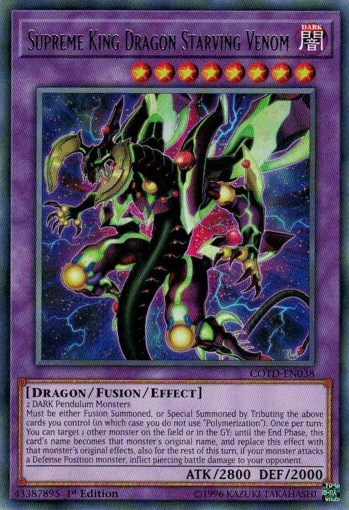 Supreme King Dragon Starving Venom [COTD-EN038] Rare | Cracking-Singles