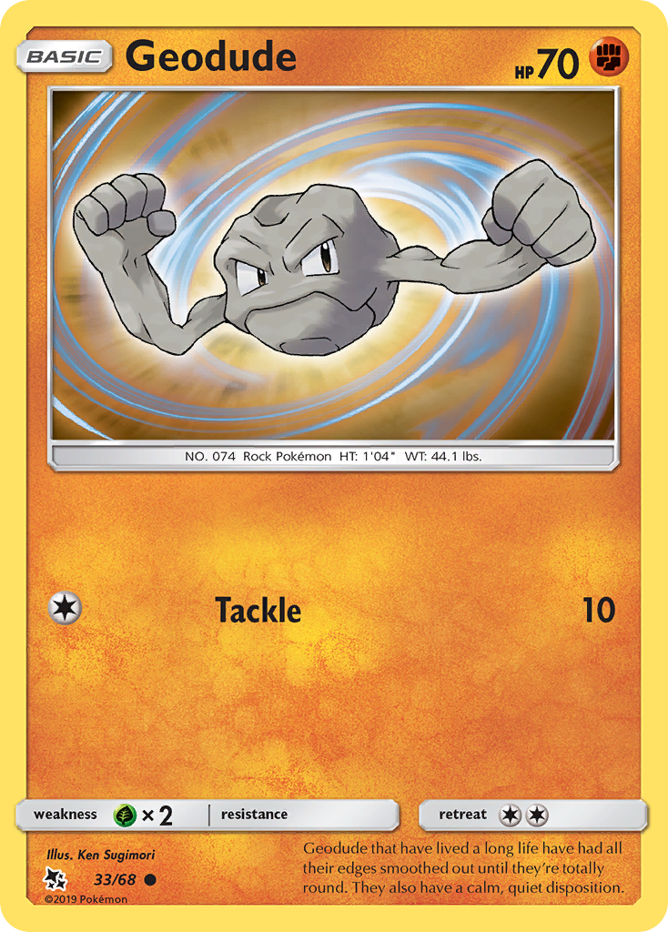 Geodude (33/68) [Sun & Moon: Hidden Fates] | Cracking-Singles