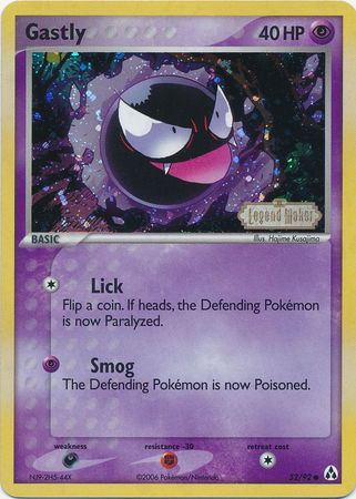 Gastly (52/92) (Stamped) [EX: Legend Maker] | Cracking-Singles