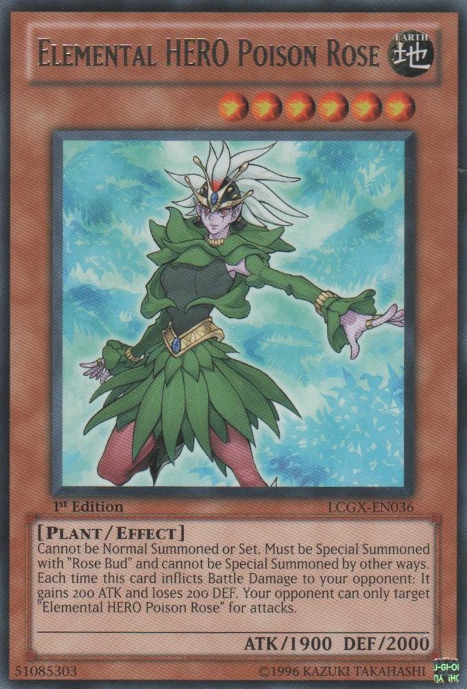 Elemental HERO Poison Rose [LCGX-EN036] Rare | Cracking-Singles