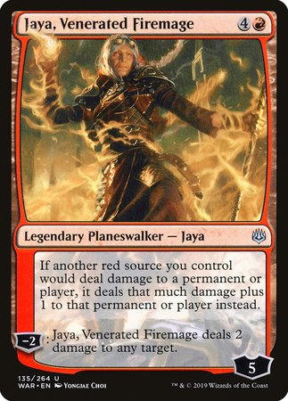 Jaya, Venerated Firemage [War of the Spark] | Cracking-Singles