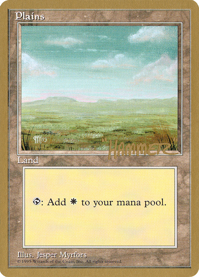 Plains (shr364) (Shawn "Hammer" Regnier) [Pro Tour Collector Set] | Cracking-Singles