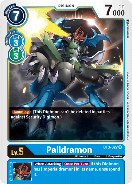 Paildramon [BT3-027] [Release Special Booster Ver.1.5] | Cracking-Singles