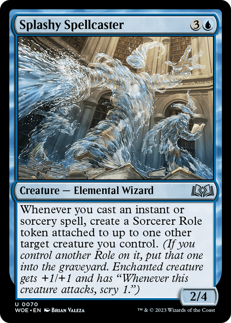 Splashy Spellcaster [Wilds of Eldraine] | Cracking-Singles