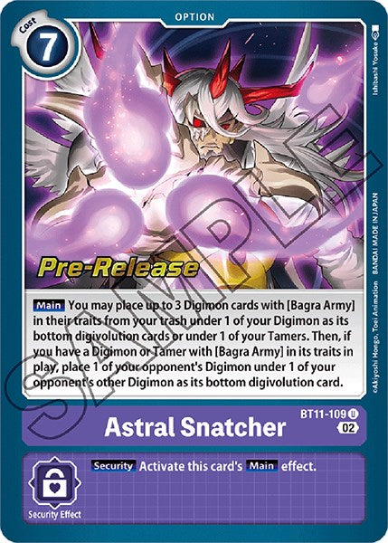 Astral Snatcher [BT11-109] [Dimensional Phase Pre-Release Promos] | Cracking-Singles