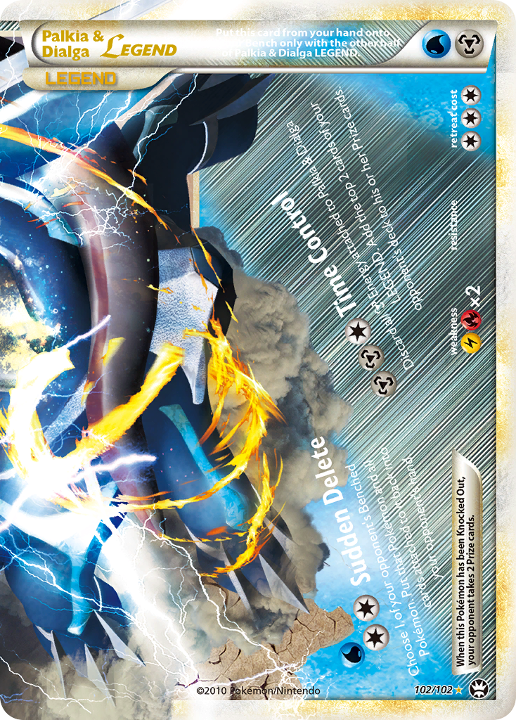 Palkia & Dialga LEGEND (102/102) [HeartGold & SoulSilver: Triumphant] | Cracking-Singles