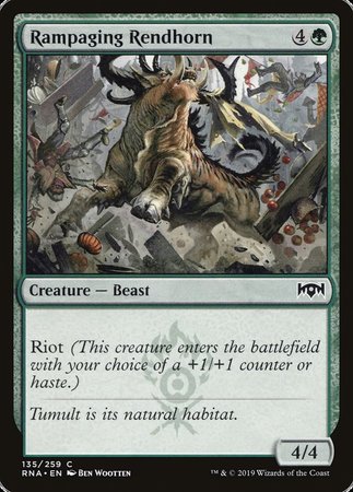 Rampaging Rendhorn [Ravnica Allegiance] | Cracking-Singles