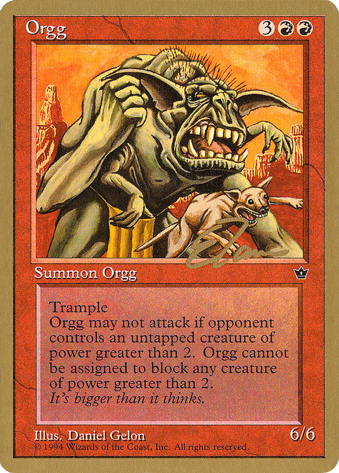 Orgg (Eric Tam) [Pro Tour Collector Set] | Cracking-Singles