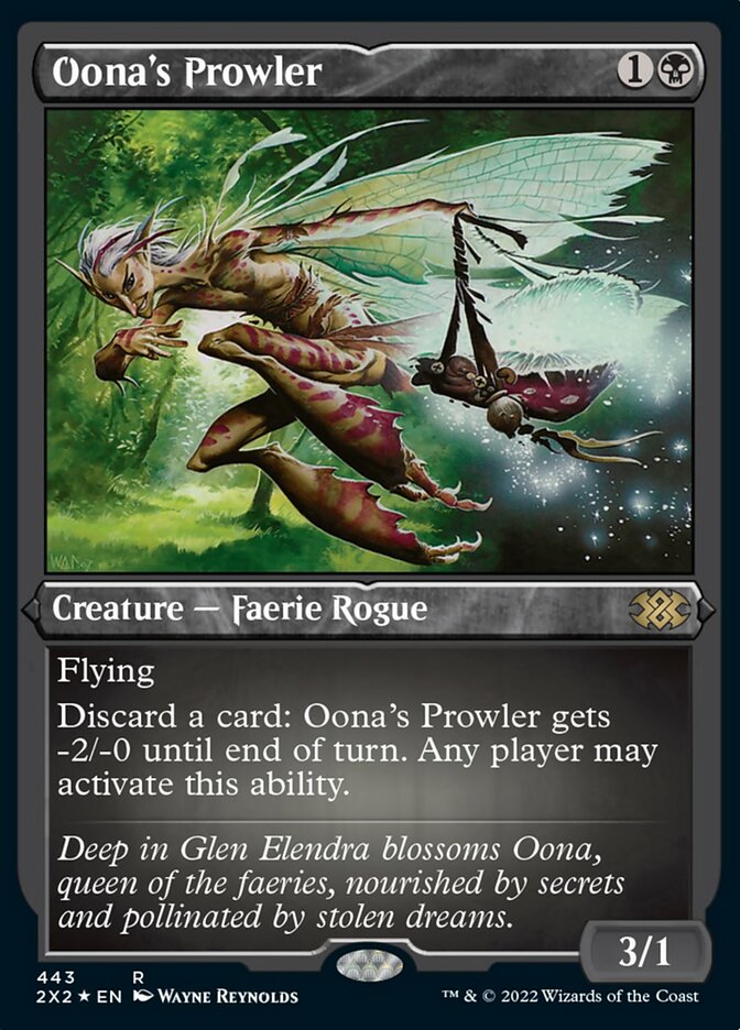 Oona's Prowler (Foil Etched) [Double Masters 2022] | Cracking-Singles