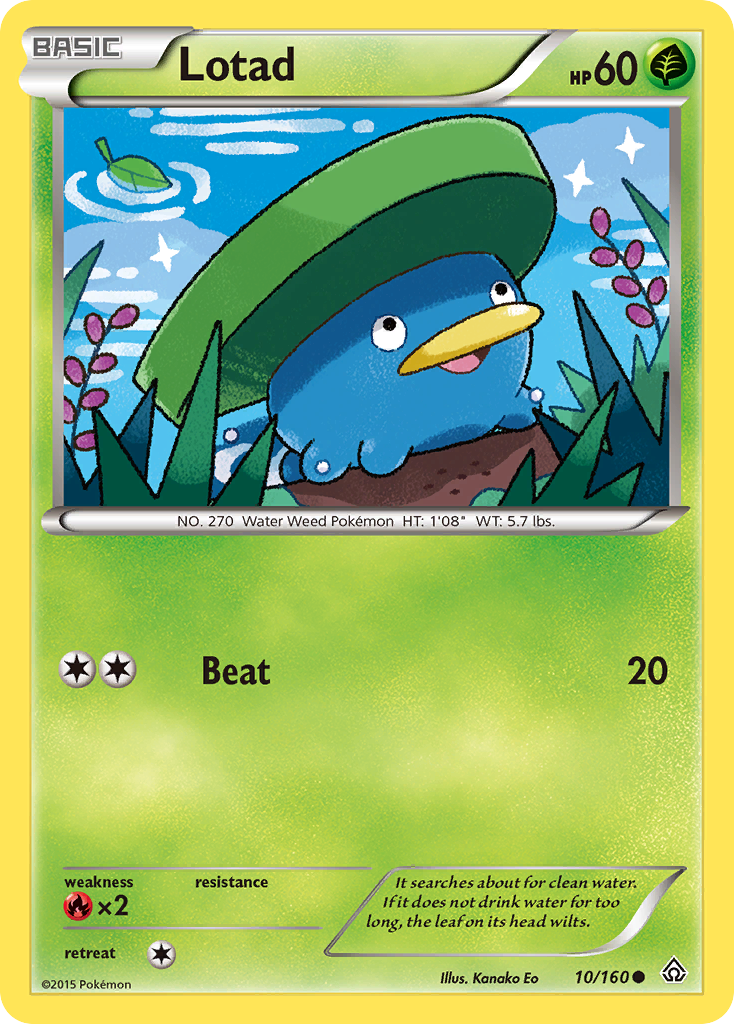 Lotad (10/160) [XY: Primal Clash] | Cracking-Singles