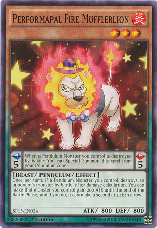 Performapal Fire Mufflerlion [SP15-EN024] Common | Cracking-Singles