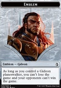 Emblem - Gideon of the Trials // Zombie Token [Amonkhet] | Cracking-Singles