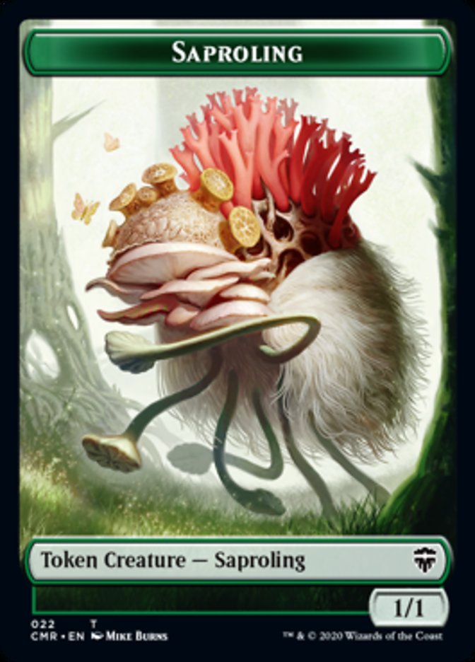 Illusion // Saproling Token [Commander Legends Tokens] | Cracking-Singles