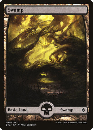 Swamp (260) - Full Art [Battle for Zendikar] | Cracking-Singles