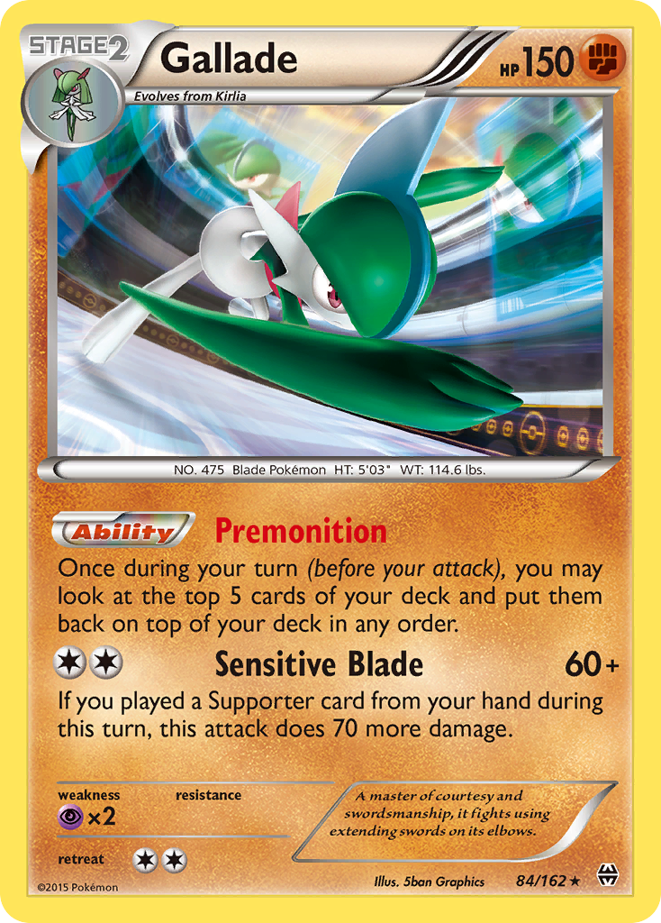 Gallade (84/162) [XY: BREAKthrough] | Cracking-Singles