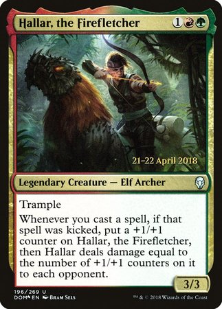 Hallar, the Firefletcher [Dominaria Promos] | Cracking-Singles