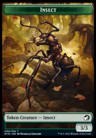 Insect Token [Innistrad: Midnight Hunt Tokens] | Cracking-Singles