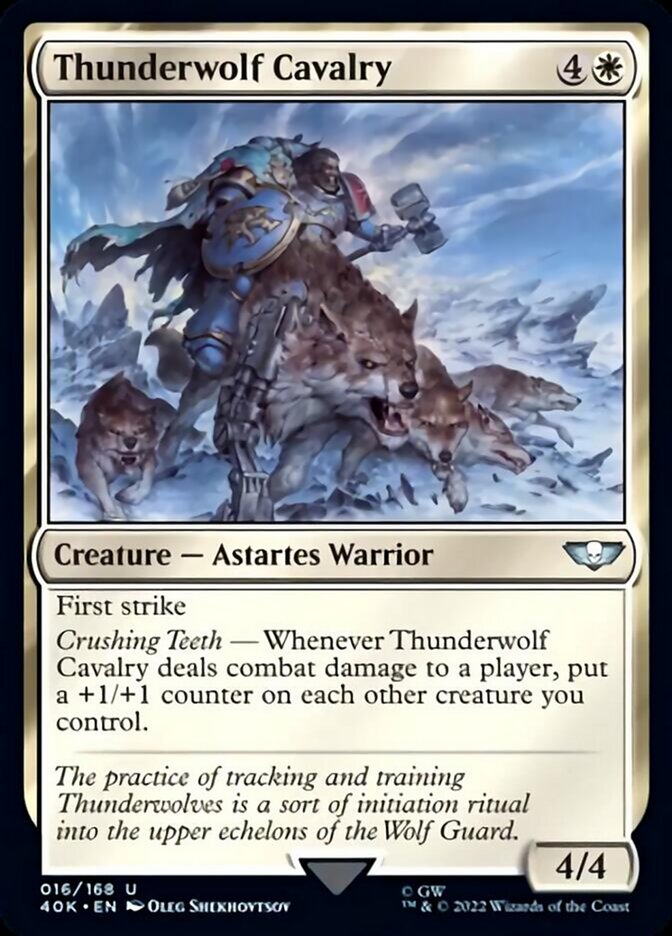 Thunderwolf Cavalry (Surge Foil) [Universes Beyond: Warhammer 40,000] | Cracking-Singles