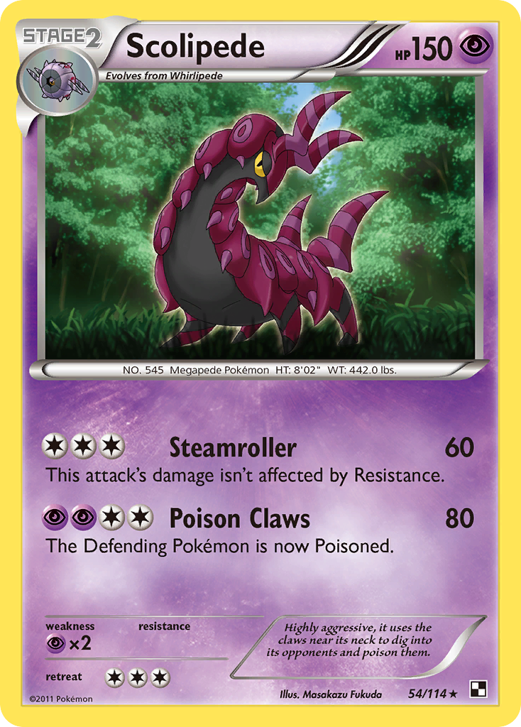 Scolipede (54/114) [Black & White: Base Set] | Cracking-Singles