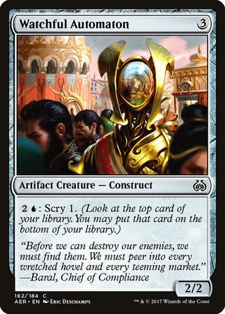 Watchful Automaton [Aether Revolt] | Cracking-Singles