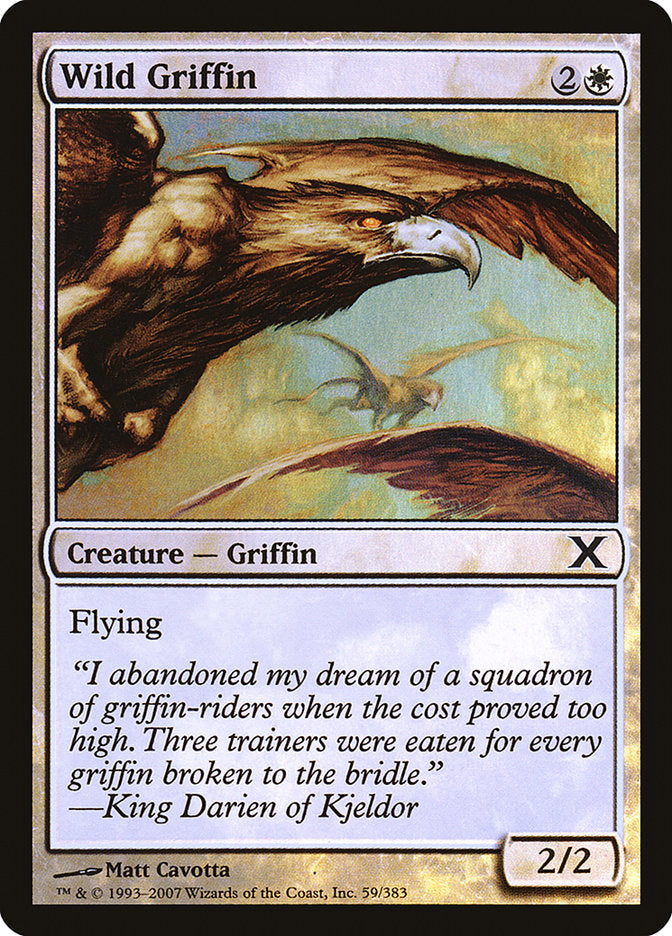 Wild Griffin (Premium Foil) [Tenth Edition] | Cracking-Singles