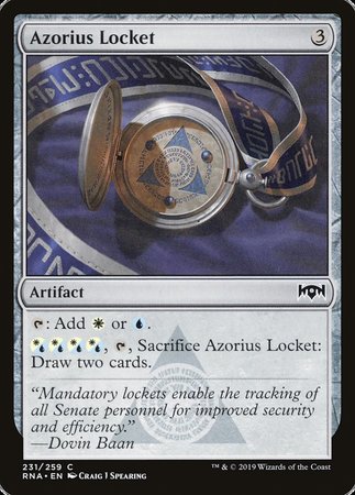 Azorius Locket [Ravnica Allegiance] | Cracking-Singles