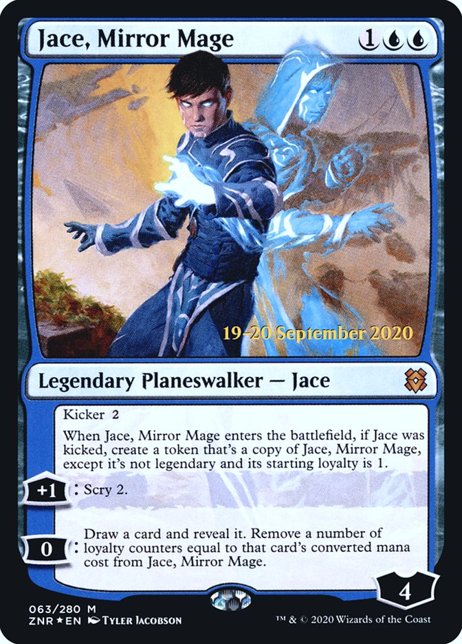 Jace, Mirror Mage  [Zendikar Rising Prerelease Promos] | Cracking-Singles