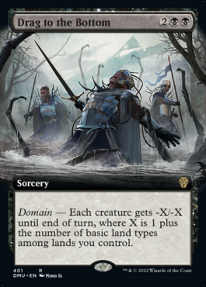 Drag to the Bottom (Extended Art) [Dominaria United] | Cracking-Singles