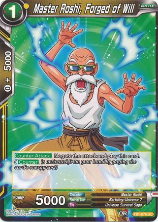 Master Roshi, Forged of Will [TB1-076] | Cracking-Singles