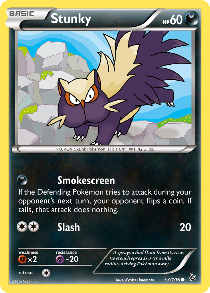 Stunky (53/106) [XY: Flashfire] | Cracking-Singles