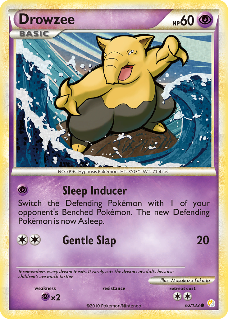 Drowzee (62/123) [HeartGold & SoulSilver: Base Set] | Cracking-Singles