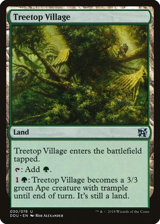 Treetop Village [Duel Decks: Elves vs. Inventors] | Cracking-Singles