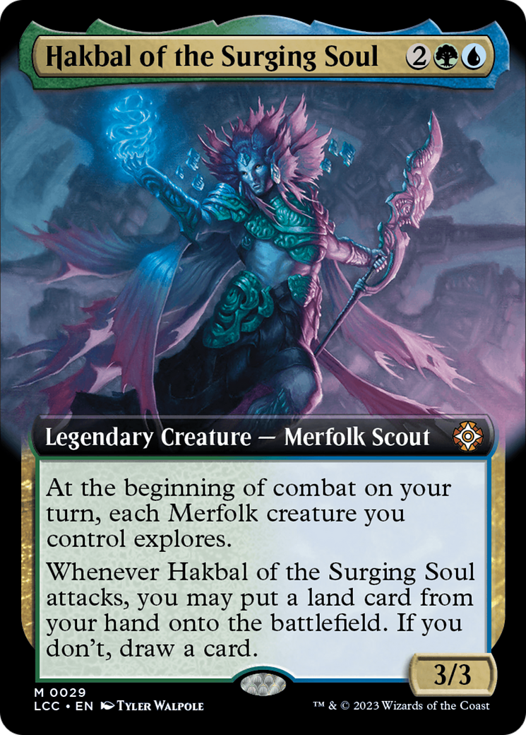 Hakbal of the Surging Soul (Extended Art) [The Lost Caverns of Ixalan Commander] | Cracking-Singles