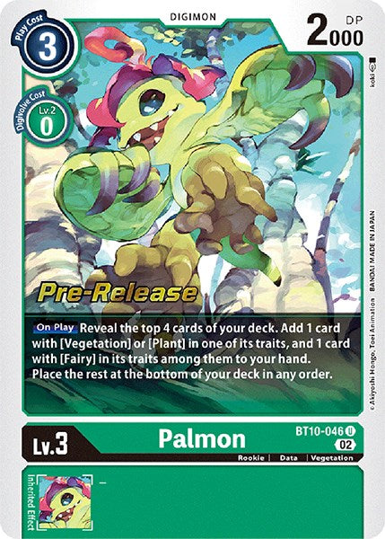 Palmon [BT10-046] [Xros Encounter Pre-Release Cards] | Cracking-Singles