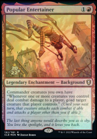 Popular Entertainer [Commander Legends: Battle for Baldur's Gate Prerelease Promos] | Cracking-Singles