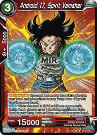 Android 17, Spirit Vanisher [BT9-013] | Cracking-Singles