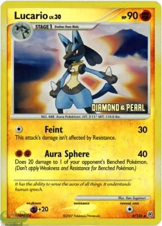 Lucario (6/130) [Burger King Promos: 2008 Collection] | Cracking-Singles