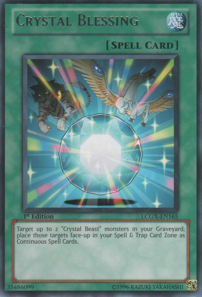 Crystal Blessing [LCGX-EN165] Rare | Cracking-Singles