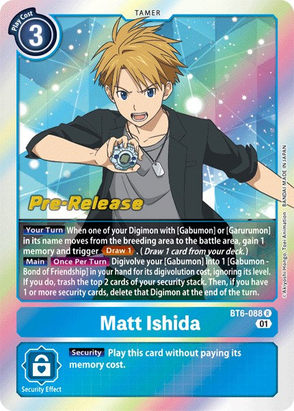 Matt Ishida [BT6-088] [Double Diamond Pre-Release Cards] | Cracking-Singles