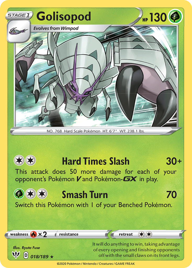 Golisopod (018/189) [Sword & Shield: Darkness Ablaze] | Cracking-Singles