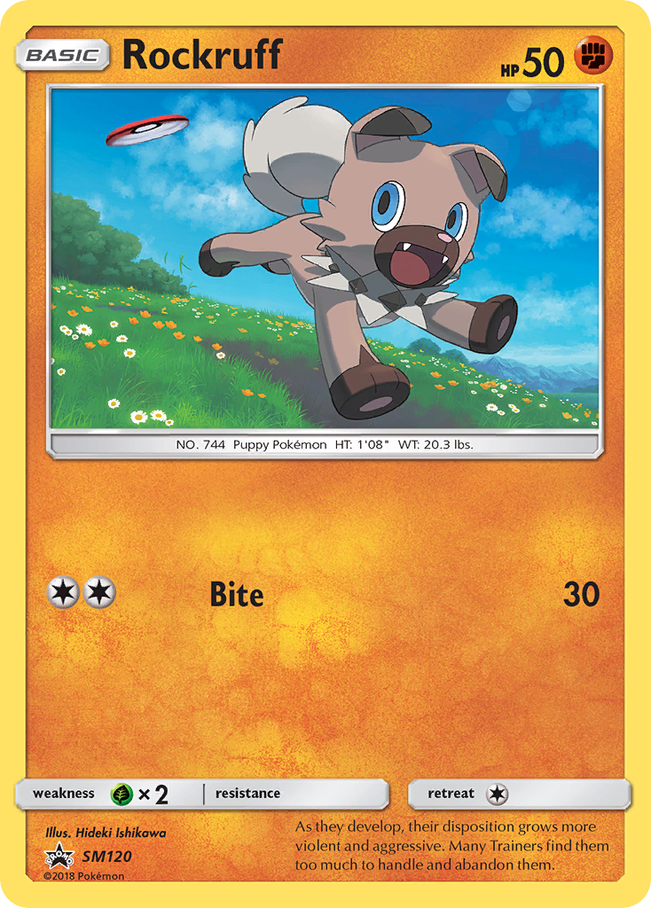 Rockruff (SM120) [Sun & Moon: Black Star Promos] | Cracking-Singles