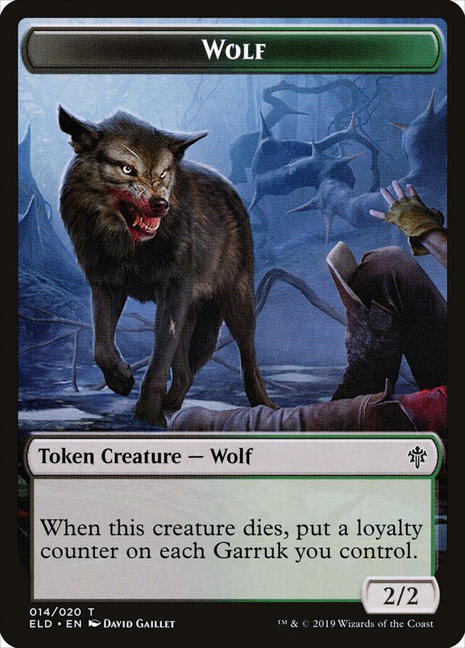 Wolf [Throne of Eldraine Tokens] | Cracking-Singles