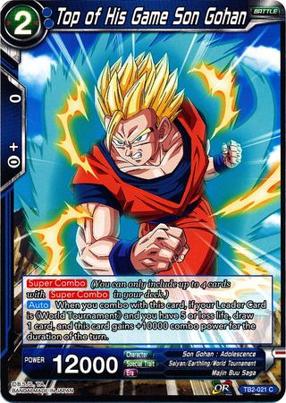 Top of His Game Son Gohan [TB2-021] | Cracking-Singles