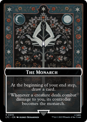 The Monarch // Treasure Double-Sided Token [The Lord of the Rings: Tales of Middle-Earth Commander Tokens] | Cracking-Singles