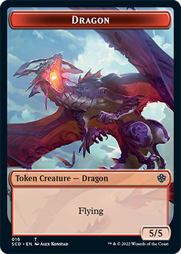 Dragon // Dragon Double-Sided Token [Starter Commander Decks] | Cracking-Singles