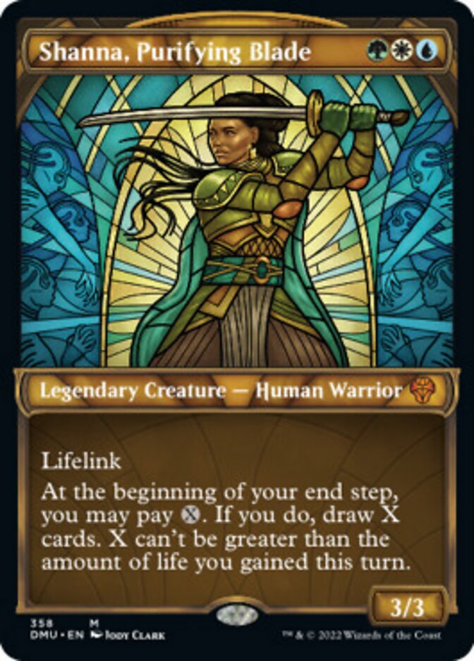 Shanna, Purifying Blade (Showcase Textured) [Dominaria United] | Cracking-Singles